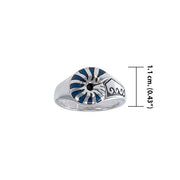 Nautilus Shell Sterling Silver Ring TR3697 - Wholesale Jewelry