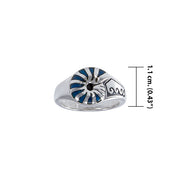 Nautilus Shell Sterling Silver Ring TR3697