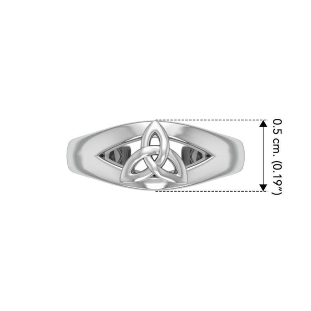 Celtic Triquetra Knot Sterling Silver Toe Ring TR3719 - Wholesale Jewelry