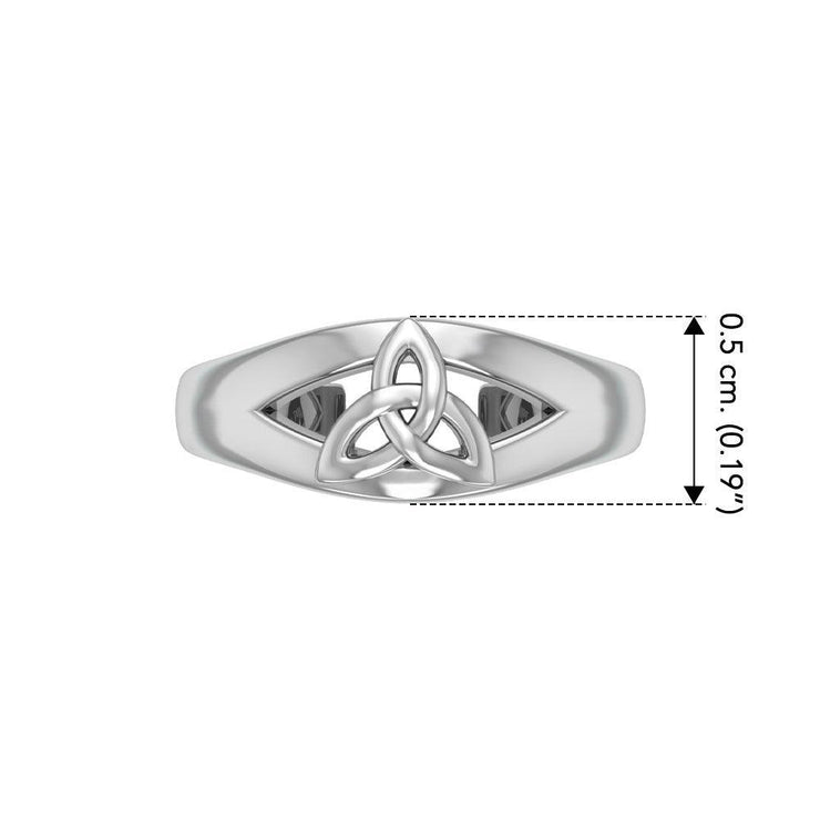 Celtic Triquetra Knot Sterling Silver Toe Ring TR3719 - Wholesale Jewelry