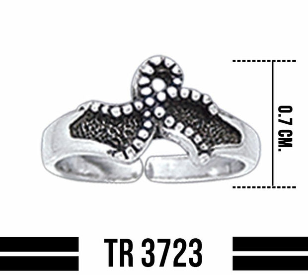 Starfish Sterling Silver Toe Ring TR3723