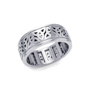 Celtic Knotwork Silver Spinner Ring TR3780