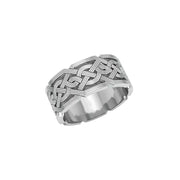 An eternity found again ~ Celtic Knotwork Sterling Silver Ring TR684 - Wholesale Jewelry