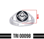 NA Heart in Recovery Silver Ring TRI098