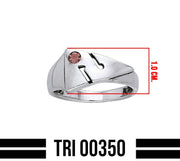 Cave Diving Directional Markers Sterling Silver Ring TRI350