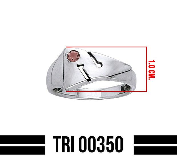 Cave Diving Directional Markers Sterling Silver Ring TRI350