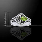 The elegance of the Holy Trinity ~ Celtic Triquetra Sterling Silver Ring TRI1286 - Wholesale Jewelry