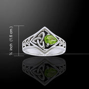 The elegance of the Holy Trinity ~ Celtic Triquetra Sterling Silver Ring TRI1286