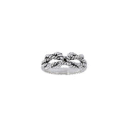 Rope Bend Knot Ring TRI1464 - Wholesale Jewelry