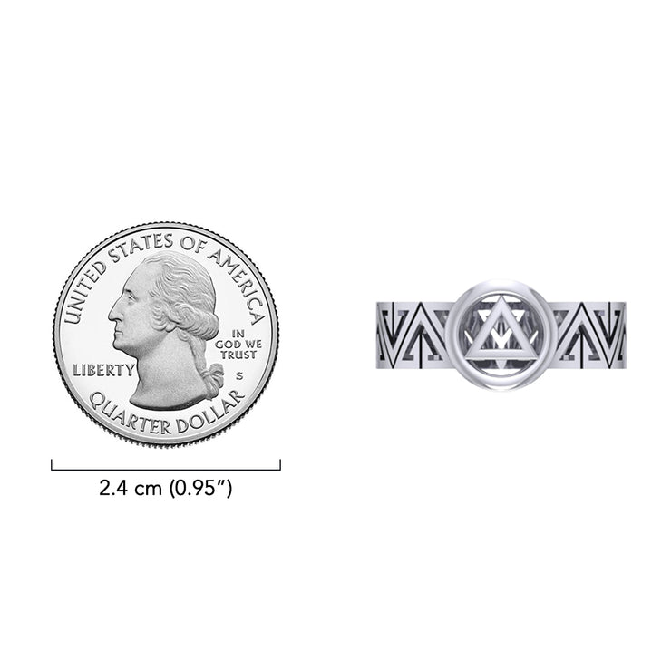 Recovery Silver Band Ring TRI2269