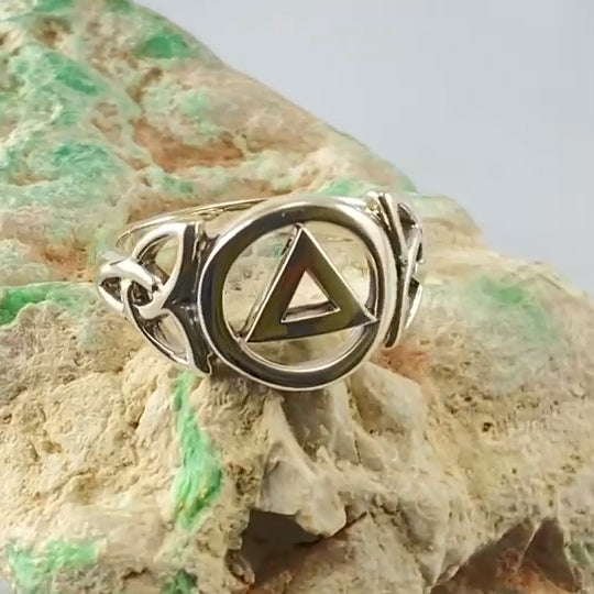 Recovery Silver Band Ring TRI2269