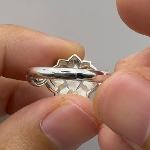 Manipura Solar Plexus Chakra with Celtic Designs Sterling Silver Ring TRI2338