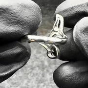 Whale Tail with Heart Wrap Ring TRI2342