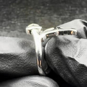 Whale Tail with Heart Wrap Ring TRI2342