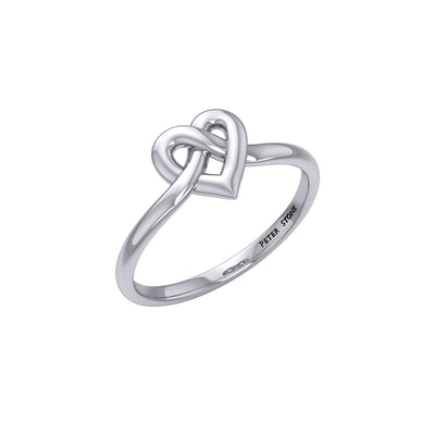 Celtic Heart Silver Ring TRI2390