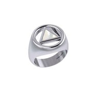 Recovery Silver Ring with Stone TRI2396 - peterstone.dropshipping