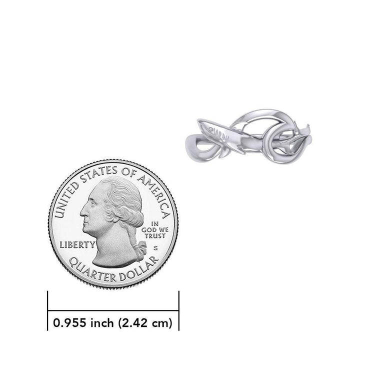 Shark with Wave Silver Ring TRI2435