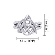 Peter Stone Triquetra Silver Puzzle Ring TRI2445