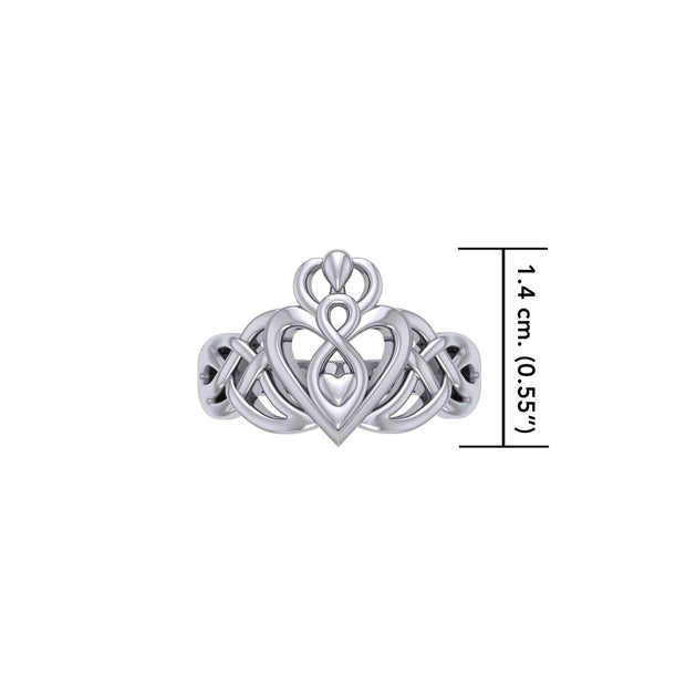 Eternal Love Goddess Sterling Silver Ring: Exquisite Jewelry by Peter Stone TRI2473