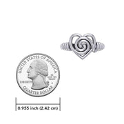 Spiral of growth, evolution, and progression. Its continuous, winding form suggests ongoing development and expansion sterling silver Ring by Peter Stone Jewelry TRI2481 - Wholesale Jewelry