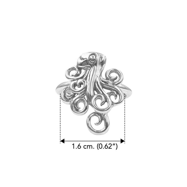 Octopus Sterling Silver Ring - Wholesale Jewelry