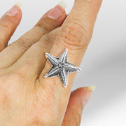 Star Fish Sterling Silver Ring - Wholesale Jewelry