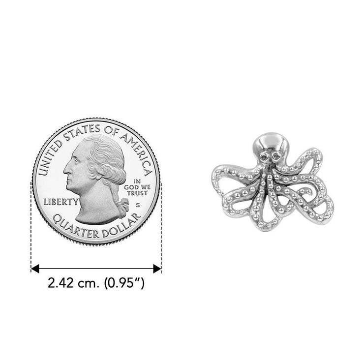 Lovely Octopus Sterling Silver Ring - Wholesale Jewelry