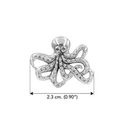 Lovely Octopus Sterling Silver Ring - Wholesale Jewelry