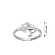 Dolphin Sterling Silver Ring by DiveSilver TRI2502