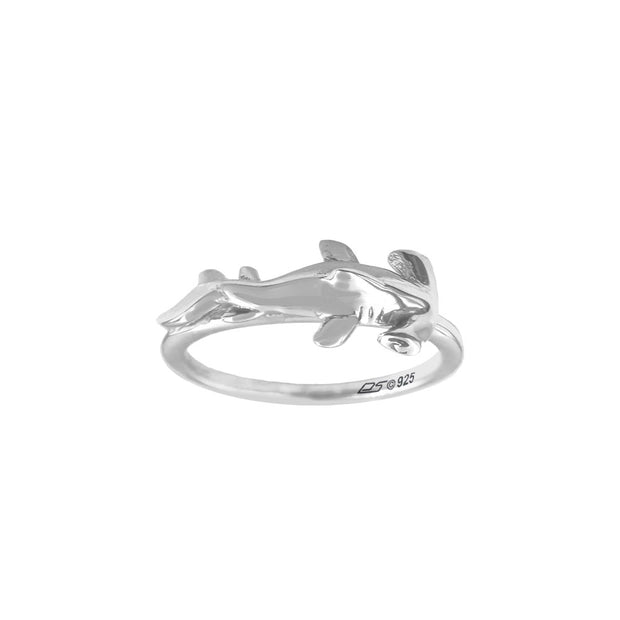 Hammerhead Shark Sterling Silver Ring by DiveSilver TRI2503