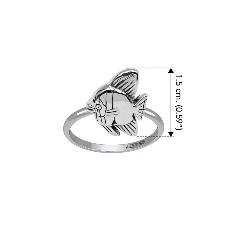 Taifin Batfish Sterling Silver Ring by DiveSilver TRI2515