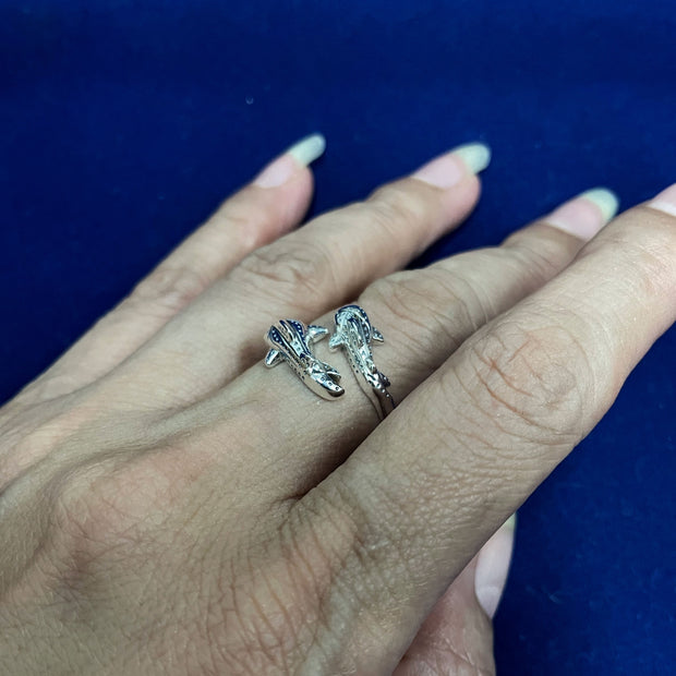 Whale Shark With Baby Wrap Ring TRI2527