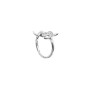 DiveSilver Twin Manta Rays Sterling Silver Ring TRI2531