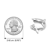 The Great White Shark Sterling Silver Wrap Ring by DiveSilver TRI2540