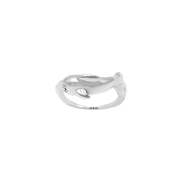 Small Dolphin Sterling Silver Ring by DiveSilver TRI2544