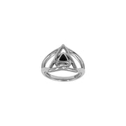 Peter Stone Trinity with AA Recovery Inlaid Stone Sterling Silver Ring TRI2548