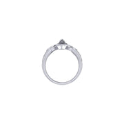 Triple Snake with Celtic Heart Sterling Silver Ring TRI2567