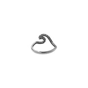 Wave with Octopus Tentacles Sterling Silver Ring TRI2575