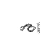 Wave with Octopus Tentacles Sterling Silver Ring TRI2575