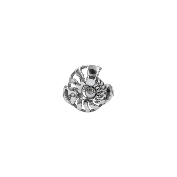 DiveSilver Nautilus and Wave Sterling Silver Ring TRI2576