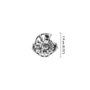 DiveSilver Nautilus and Wave Sterling Silver Ring TRI2576