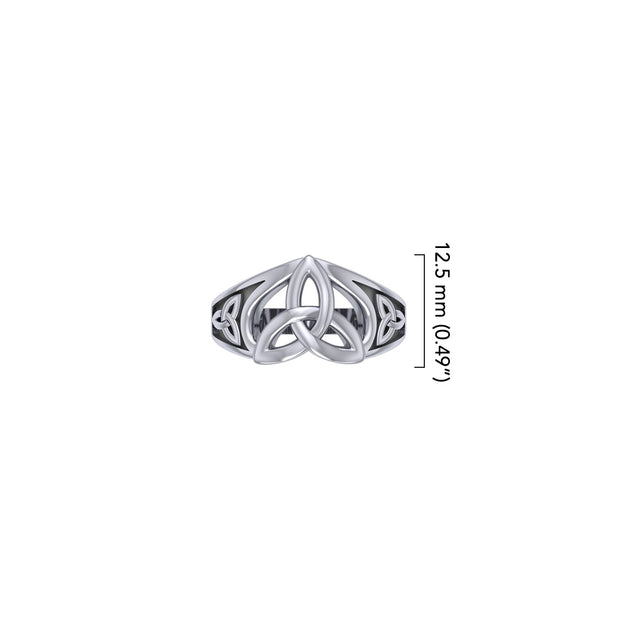 Celtic Trinity Knot Sterling Silver Ring TRI2584