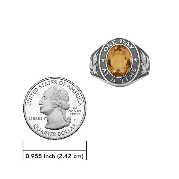 One Day at a Time with Phoenix Sterling Silver Ring with Gemstone TRI2593