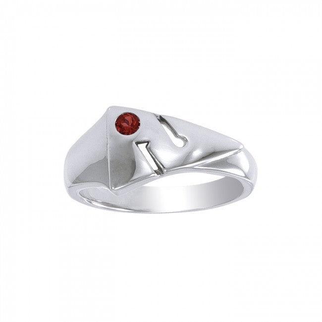 Cave Diving Directional Markers Sterling Silver Ring TRI350 - DiveSilver Jewelry