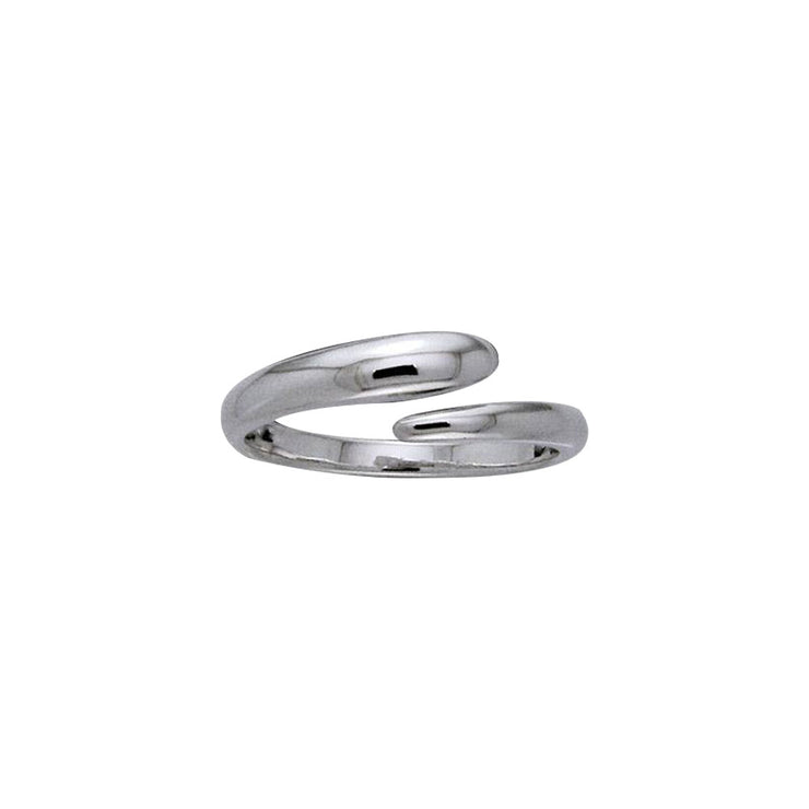 Plain Sterling Silver Adjust Ring TRI502