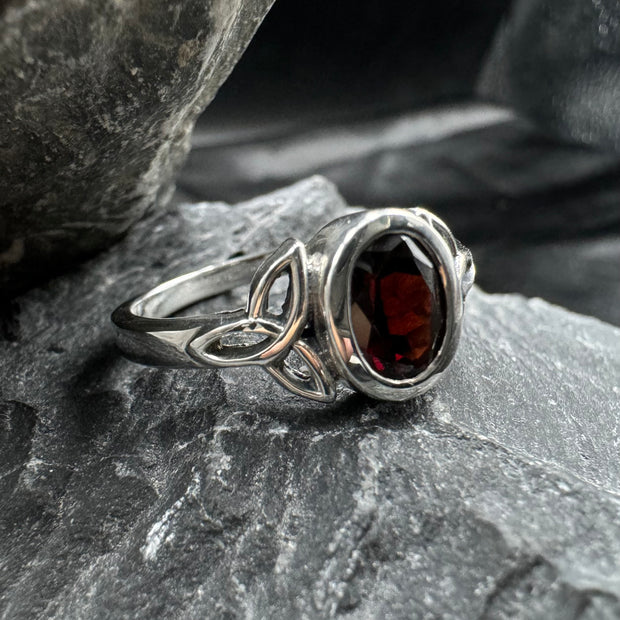 Celtic Triquetra Gemstone Ring TRI887