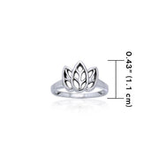 Citta Three leaf Sterling Silver Ring TRI907