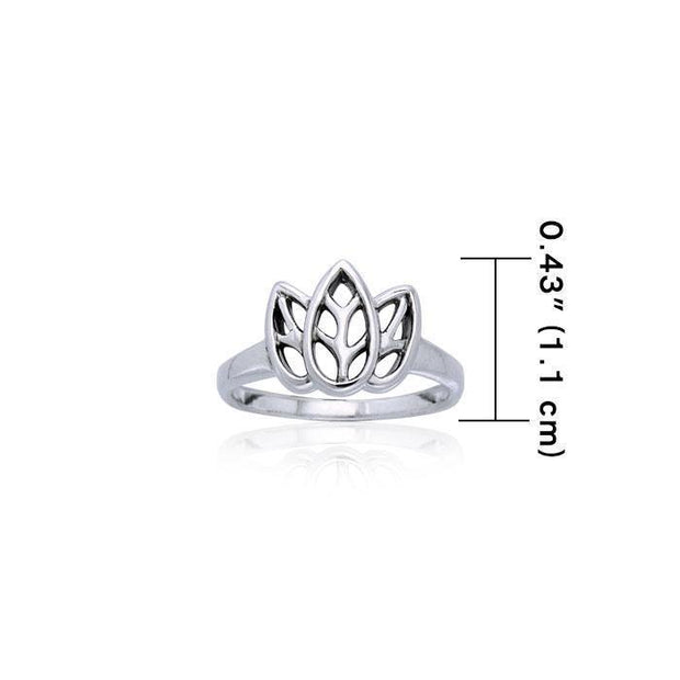 Citta Three leaf Sterling Silver Ring TRI907