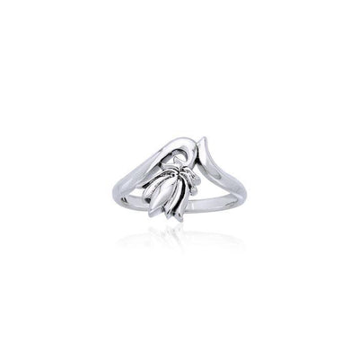 Citta Lotus the Power of Fertility Transcendance Sterling Silver Ring TRI915