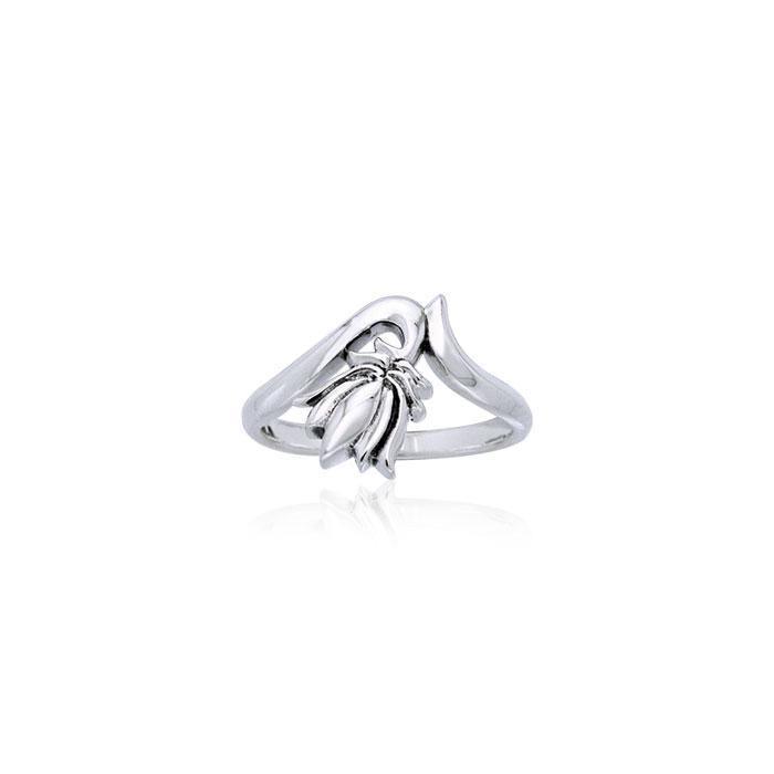 Citta Lotus the Power of Fertility Transcendance Sterling Silver Ring TRI915 - Wholesale Jewelry